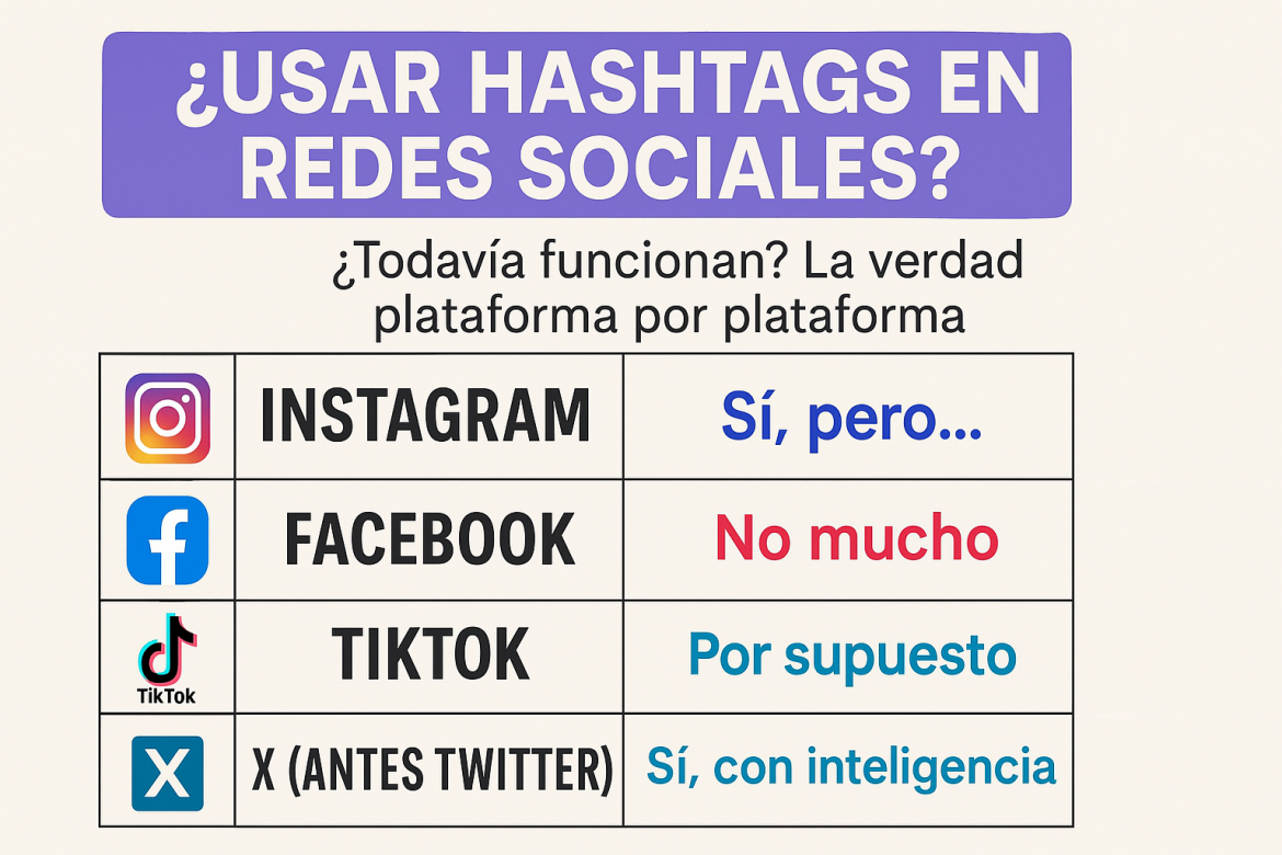 ¿Usar Hashtags en Redes Sociales Todavía Funciona? La Verdad Plataforma por Plataforma